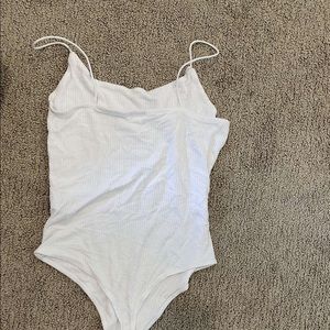 White garage body suit